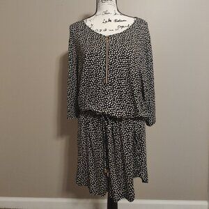 Zipper Detail Mini Dress